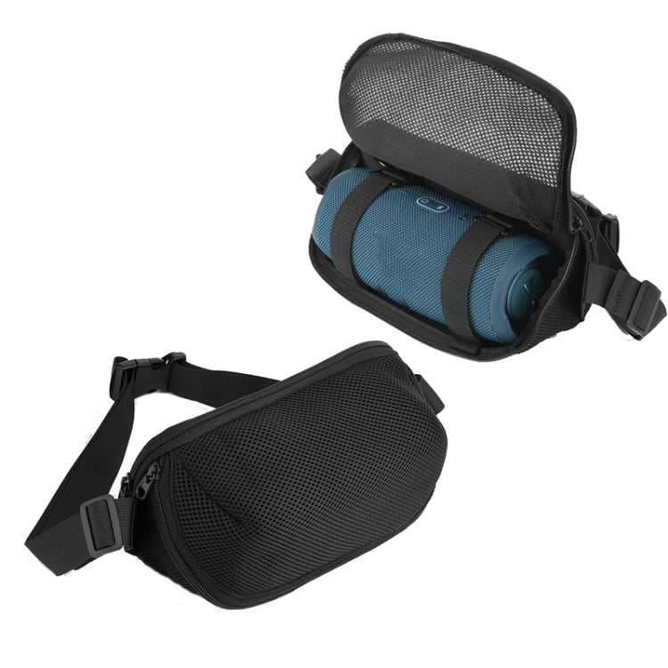 ユニバーサルBluetoothスピーカーメッセンジャーバッグ チェストバッグ ハンドバッグ JBL Flipシリーズ/UE BOOM 3/Beats Pillなど用 ブルー、ブラック