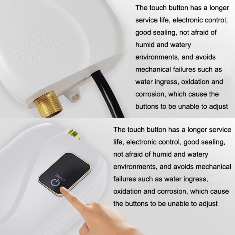 即熱式ミニキッチン用給湯器 クイックヒーター 家庭用手洗い用給湯器 USプラグ、EUプラグ、UKプラグ、AUプラグ