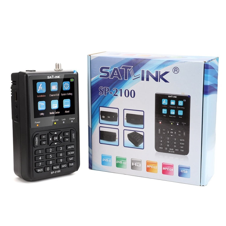 SATLINK SP-2100 HDファインダーメーター ハンドヘルド衛星メーター、SP-2100