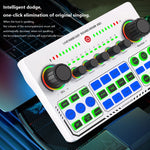 X50 Bluetooth RGB LED ライブサウンドカード OTGポートインターフェース付き、X50