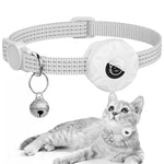 AirTag 第2世代 / AirTag 第1世代用 トラッカーシリコンケース 反射ペット猫用首輪 鈴付き
