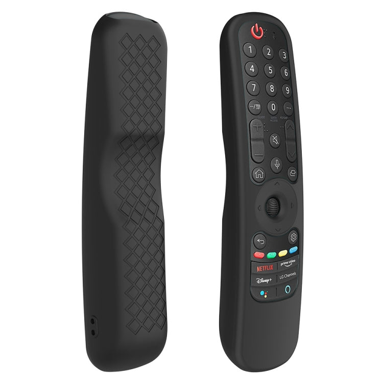 LG AN-MR21GC / AN-MR21N / AN-MR21GA テレビリモコン用シリコンケース、GS0020 ブラック、GS0020 ホワイト、GS0020 蓄光ブルー、GS0020 蓄光グリーン
