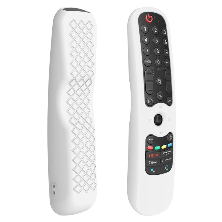 LG AN-MR21GC / AN-MR21N / AN-MR21GA テレビリモコン用シリコンケース、GS0020 ブラック、GS0020 ホワイト、GS0020 蓄光ブルー、GS0020 蓄光グリーン