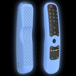 LG AN-MR21GC / AN-MR21N / AN-MR21GA テレビリモコン用シリコンケース、GS0020 ブラック、GS0020 ホワイト、GS0020 蓄光ブルー、GS0020 蓄光グリーン