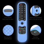 LG AN-MR21GC / AN-MR21N / AN-MR21GA テレビリモコン用シリコンケース、GS0020 ブラック、GS0020 ホワイト、GS0020 蓄光ブルー、GS0020 蓄光グリーン