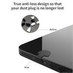 10個セット 携帯電話充電ポート用シリコン防塵プラグ 背面粘着式紛失防止カバー 8ピン USB-C/Type-C対応