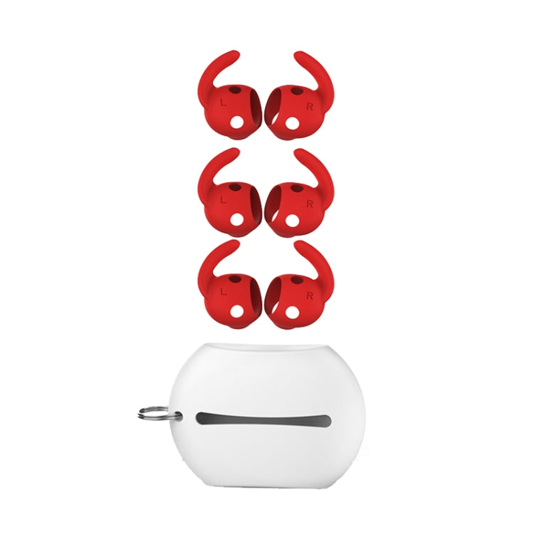 Beats Studio Buds AhaStyle PT172用イヤホンシリコンイヤーキャップ、スタイル：イヤーキャップ x 3＋ケース（ホワイト）、イヤーキャップ x 3＋ケース（レッド）、イヤーキャップ x 3＋ケース（ブラック）、イヤーキャップ（ホワイト）、イヤーキャップ（ブラック）、イヤーキャップ（レッド）