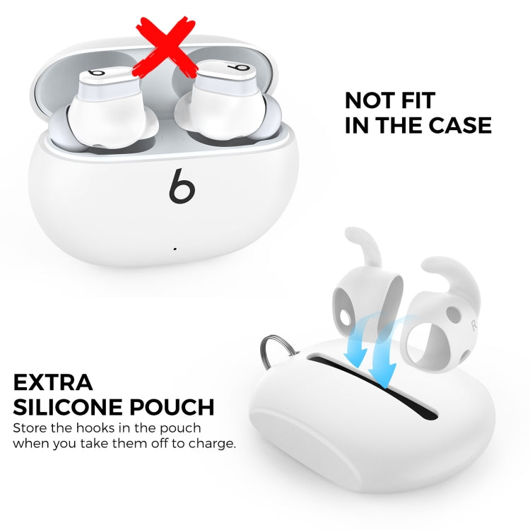 Beats Studio Buds AhaStyle PT172用イヤホンシリコンイヤーキャップ、スタイル：イヤーキャップ x 3＋ケース（ホワイト）、イヤーキャップ x 3＋ケース（レッド）、イヤーキャップ x 3＋ケース（ブラック）、イヤーキャップ（ホワイト）、イヤーキャップ（ブラック）、イヤーキャップ（レッド）