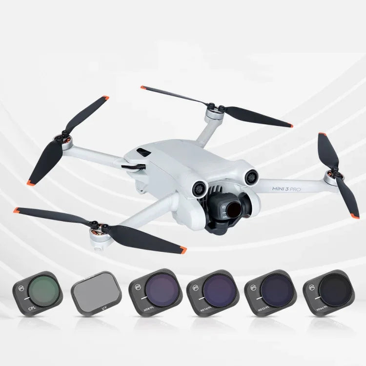 DJI Mini 3 Pro RCSTQ PLフィルター ドローンアクセサリー、ND8/PL、ND16/PL、ND32/PL、ND64/PL、4-in-1 ND/PL 8/16/32/64、6-in-1 UV+CPL+ND/PL 8/16/32/64