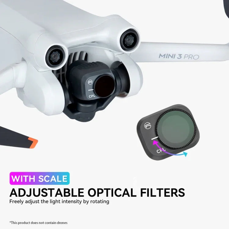 DJI Mini 3 Pro RCSTQ PLフィルター ドローンアクセサリー、ND8/PL、ND16/PL、ND32/PL、ND64/PL、4-in-1 ND/PL 8/16/32/64、6-in-1 UV+CPL+ND/PL 8/16/32/64