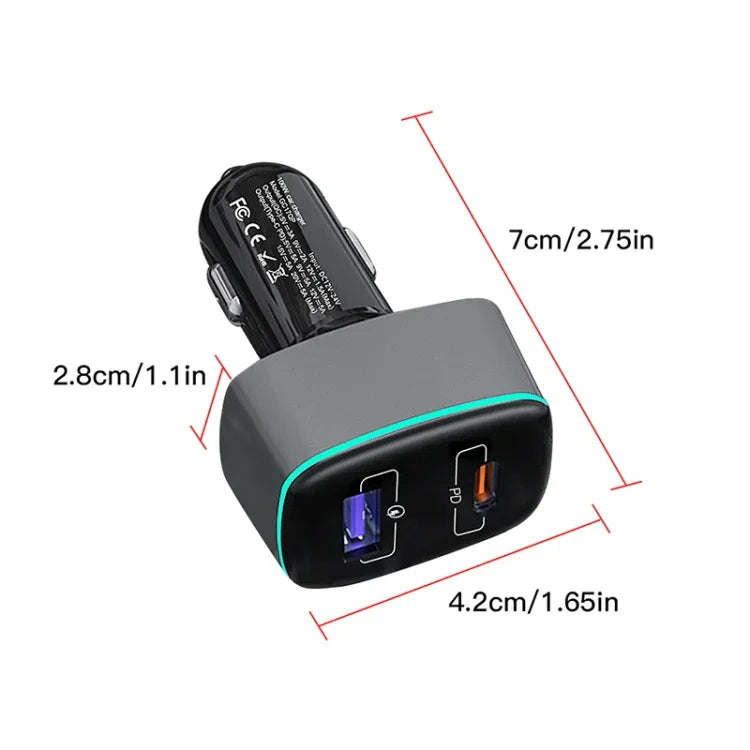 DJI Mavic 3/Mini 2 RCSTQ 100W 2-in-1 カーチャージャー、DJI Mavic 3/Mini 2用
