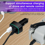 DJI Mavic 3/Mini 2 RCSTQ 100W 2-in-1 カーチャージャー、DJI Mavic 3/Mini 2用