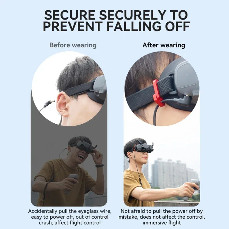 DJI AVATA Goggles 2 RCSTQ アルミ合金 落下防止ワイヤー固定パーツ、Goggles 2固定パーツ用