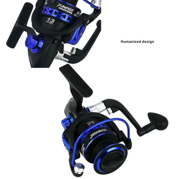 釣りリール スピニング 強力メタルスプール 高速海釣りリール、YUMOSHI BK1000、YUMOSHI BK2000、YUMOSHI BK3000、YUMOSHI BK4000、YUMOSHI BK5000、YUMOSHI BK6000、YUMOSHI BK7000