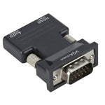 プロジェクター HDMI アダプター オーディオケーブル付き コンピューター HDコンバーター、HDMI to VGA、VGA to HDMI