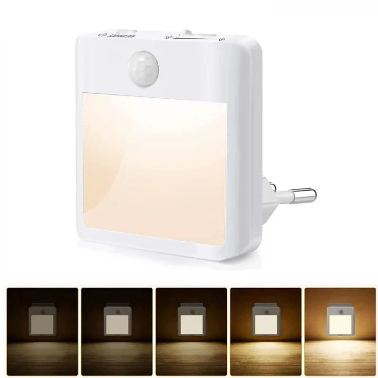 NL2101モーションセンサーLEDナイトライトACプラグ調光スリープライト、仕様：NL2101暖色EUプラグ、NL2101暖色＆白色EUプラグ、NL2101暖色USプラグ、NL2101暖色＆白色USプラグ、NL2101暖色UKプラグ、NL2101暖色＆白色UKプラグ