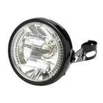 Motorcycle 7 Inch LED Headlamp Angel Ring Steering Function With Bracket, PE-D7inS01TZ 28-36MM