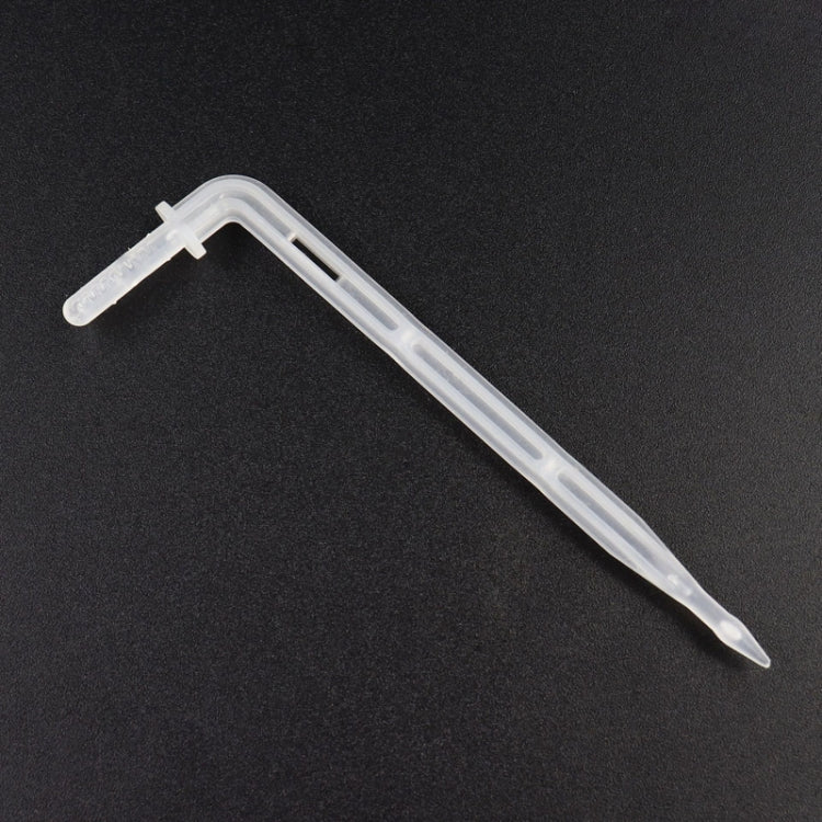 10個セット FR-258 4/7mm毛細管 透明曲線ドロップ矢印 園芸用マイクロスプレー灌漑矢印