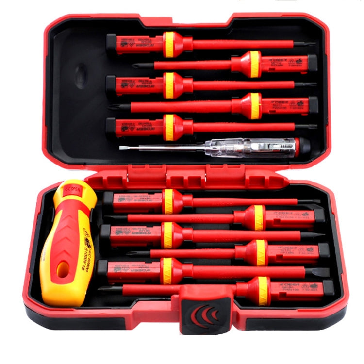 RDEER VDE-9913 13-in-1 絶縁ドライバーセット 電気工用ドライバー工具 VDE-9913