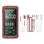 ANENG 683 スマートタッチスクリーン自動レンジ充電式マルチメーター、683 レッド、683 ブラック