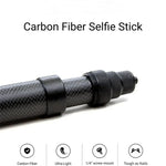 カーボンファイバー延長モノポッド インビジブル自撮り棒 Insta360 / DJI Action / GoPro / Xiao Yiスポーツカメラ用、1.5m、3m、5m