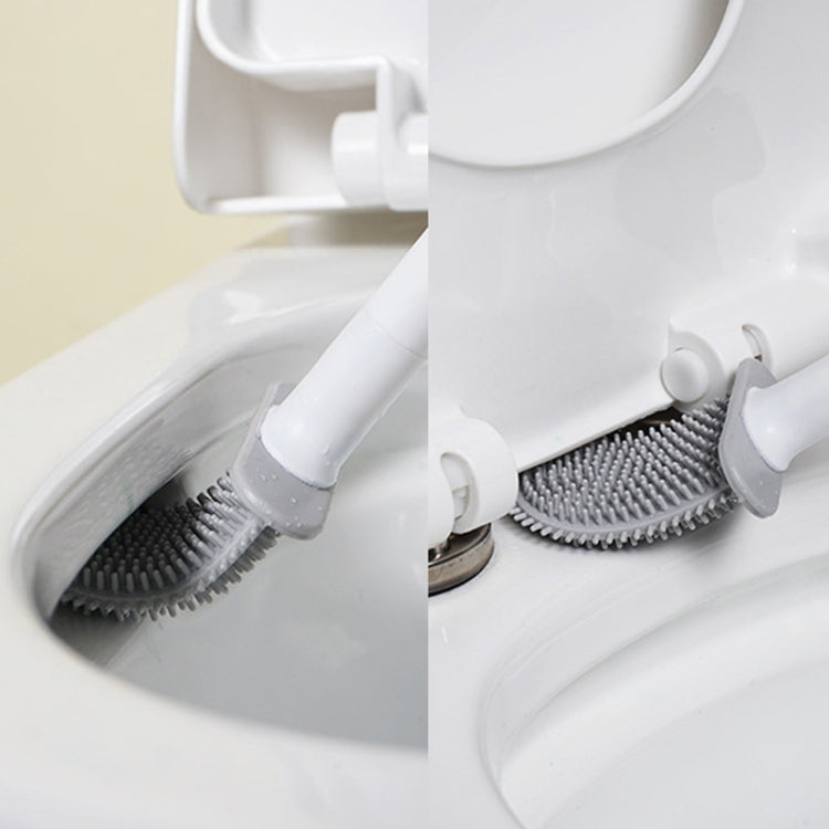 柔らかいゴム製トイレブラシホルダー 隙間なし掃除ブラシ 漏れ防止、排水