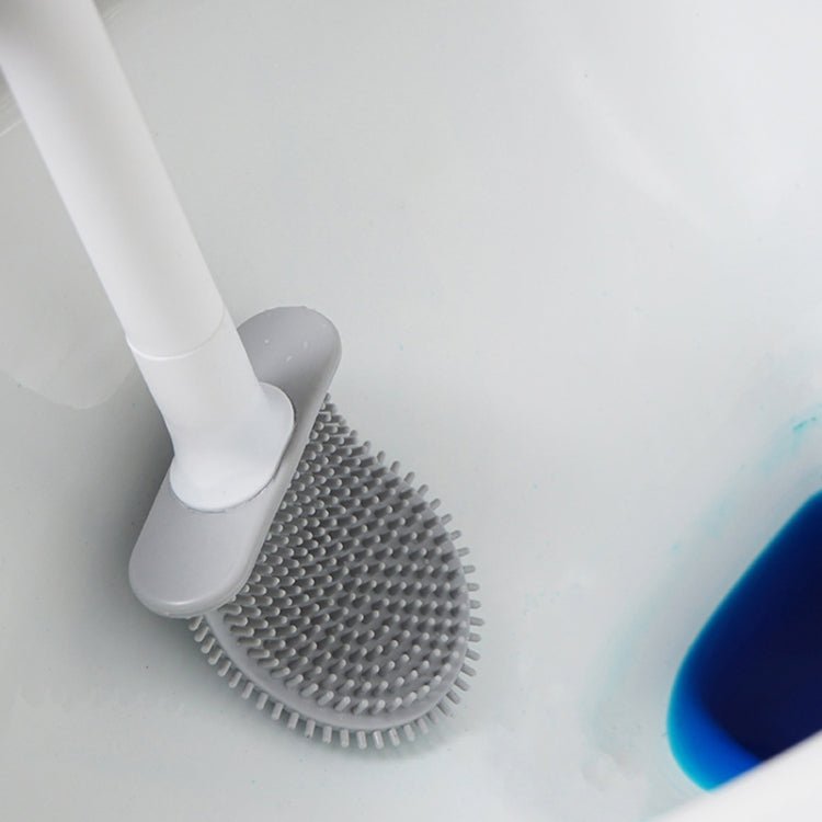 柔らかいゴム製トイレブラシホルダー 隙間なし掃除ブラシ 漏れ防止、排水