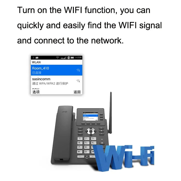 S01 スマートVOIPネットワーク電話 4Gフルネットコム SIP音声会議 ビジネスオフィス用ワイヤレス固定電話、S01
