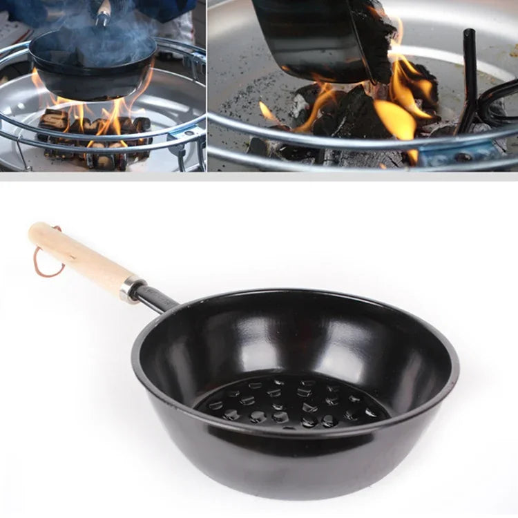 Outdoor Wood Burning Tool Portable Stove Charcoal Burner Pot, Charcoal Burner Pot