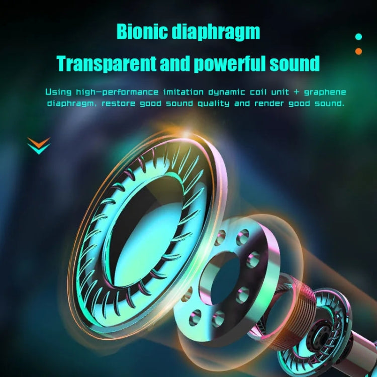 N35 TWSカラフルライトインイヤー低遅延ワイヤレスBluetoothゲームイヤホン、デジタルディスプレイ、非デジタルディスプレイ