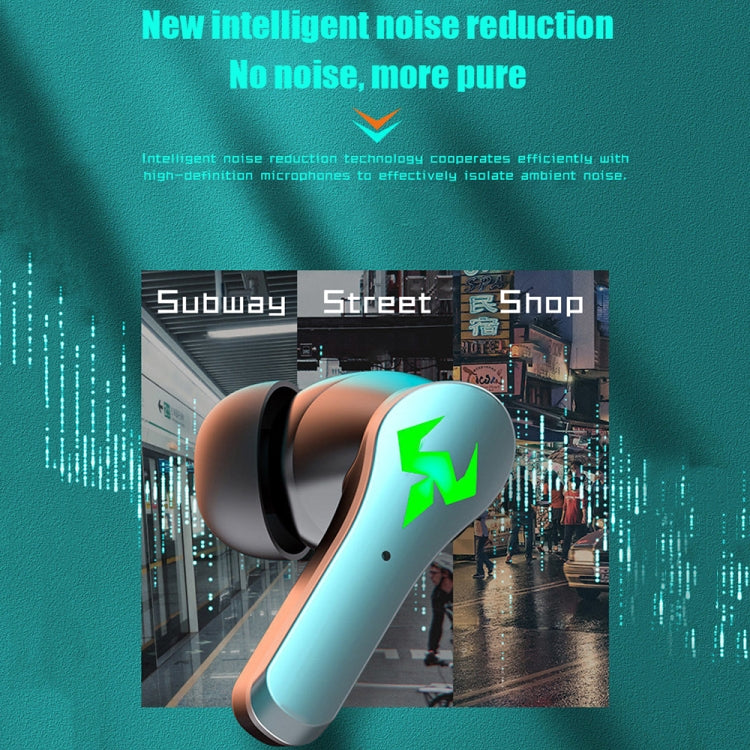 N35 TWSカラフルライトインイヤー低遅延ワイヤレスBluetoothゲームイヤホン、デジタルディスプレイ、非デジタルディスプレイ