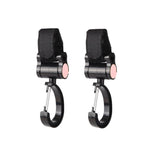 2個セットユニバーサルベビーストローラーフックアクセサリー 360度粘着フック、粘着フック（ピンク）、粘着フック（イエロー）、粘着フック（ブラック）