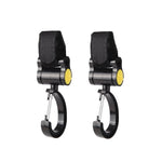 2個セットユニバーサルベビーストローラーフックアクセサリー 360度粘着フック、粘着フック（ピンク）、粘着フック（イエロー）、粘着フック（ブラック）