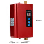 リモコン付き電気温水器 温度調節可能 USプラグ3000W、UKプラグ3000W、EUプラグ4000W、AUプラグ4000W