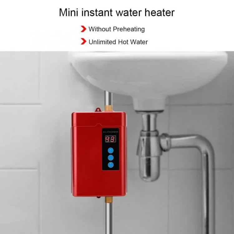 リモコン付き電気温水器 温度調節可能 USプラグ3000W、UKプラグ3000W、EUプラグ4000W、AUプラグ4000W