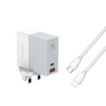 LDNIO A2620C 65W ユニバーサル電話・タブレット充電器 Type-C/USB-Cポート 急速充電器、65W EUプラグ、65W UKプラグ、65W USプラグ