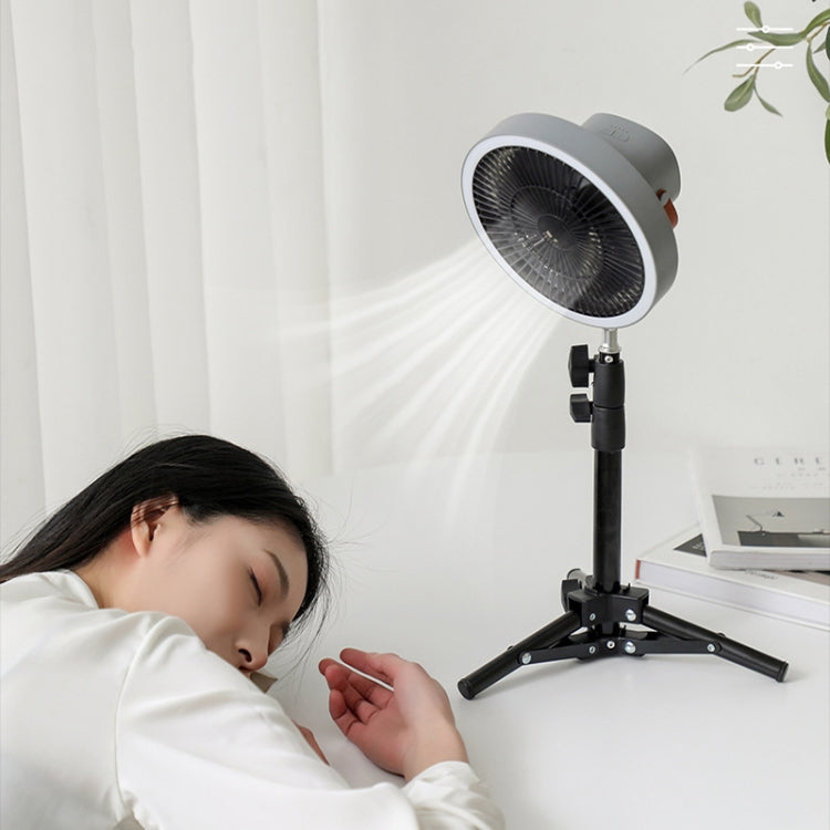 ZK-01 7インチ屋外キャンプ用LEDライト三脚ファン ポータブル多機能パワーバンク吊り下げファン