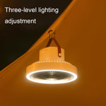 ZK-01 7インチ屋外キャンプ用LEDライト三脚ファン ポータブル多機能パワーバンク吊り下げファン