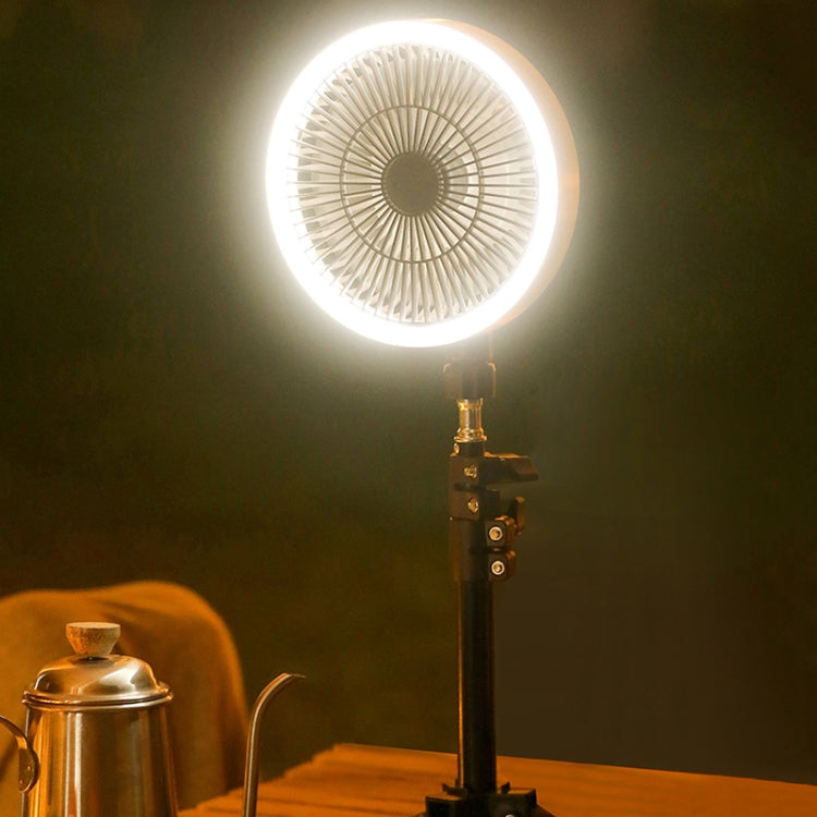 ZK-01 7インチ屋外キャンプ用LEDライト三脚ファン ポータブル多機能パワーバンク吊り下げファン