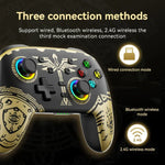 Nintendo Switch / Switch PRO用 ワイヤレスBluetooth 体感振動ゲームパッド, ブラックゴールド, ホワイトグリーン, ブラック, ホワイト