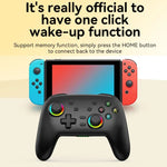 Nintendo Switch / Switch PRO用 ワイヤレスBluetooth 体感振動ゲームパッド, ブラックゴールド, ホワイトグリーン, ブラック, ホワイト