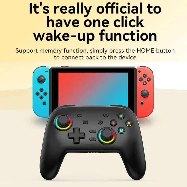 Nintendo Switch / Switch PRO用 ワイヤレスBluetooth 体感振動ゲームパッド, ブラックゴールド, ホワイトグリーン, ブラック, ホワイト