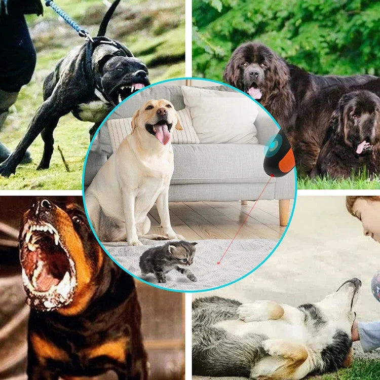 超音波ペットトレーナー ハンドヘルドソニック犬よけ 携帯用電子犬用トレーナー、D2
