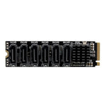M2 M-EKY PCIE3.0からSATA6G転送拡張カード 6ポートハードディスク拡張アダプターカード、6ポート