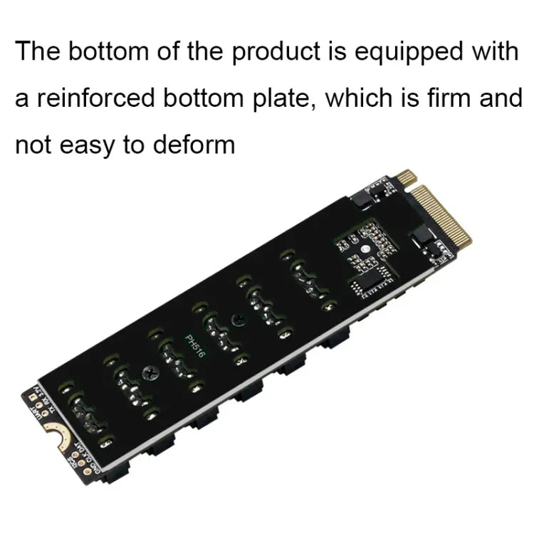 M2 M-EKY PCIE3.0からSATA6G転送拡張カード 6ポートハードディスク拡張アダプターカード、6ポート