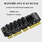 M.2NVME-PCIE X4 / X8 / X16 ローター SATA5 ポート転送カード JMB585 チップ