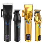 メンズ電動ヘアカットツールセット彫刻用電動クリッパー、LM-2027 2イン1（ブラック）、LM-2027 2イン1（ゴールド）
