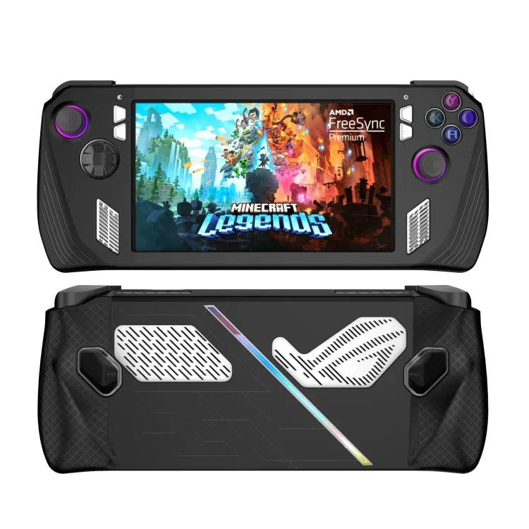 ASUS ROG Ally ゲームコンソール シリコン保護カバー スプレーオイルケース、シリコンカバー ブラック