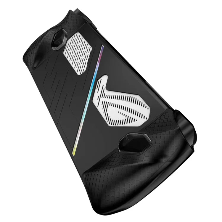 ASUS ROG Ally ゲームコンソール シリコン保護カバー スプレーオイルケース、シリコンカバー ブラック