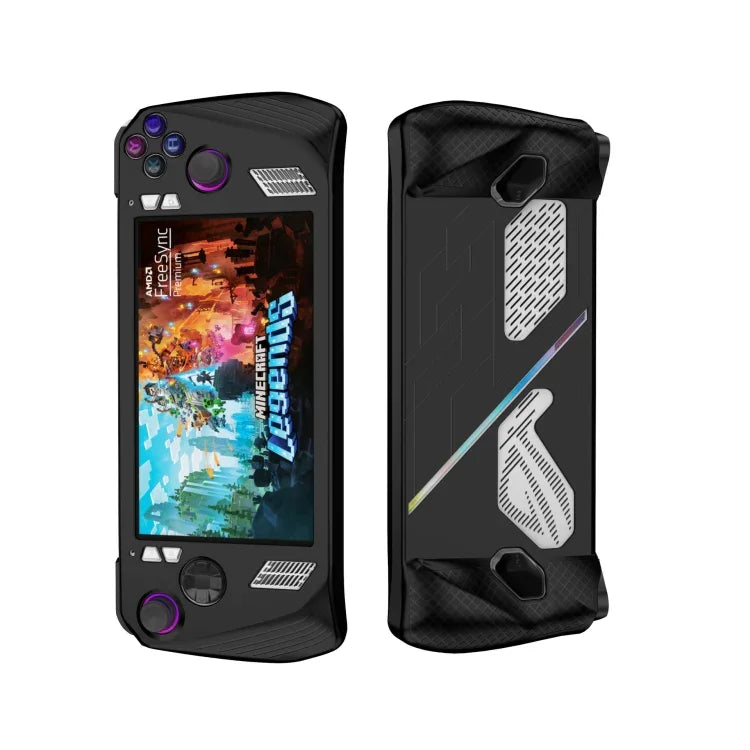 ASUS ROG Ally ゲームコンソール シリコン保護カバー スプレーオイルケース、シリコンカバー ブラック